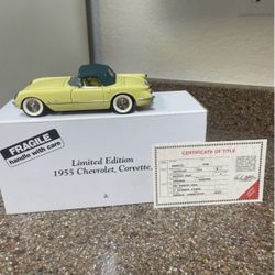 Danbury Mint 1955 Corvette Roadster Harvest Gold