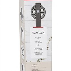 NIB Colonial Elegance "Wagon" Barn Door Hardware Kit - Matte Black