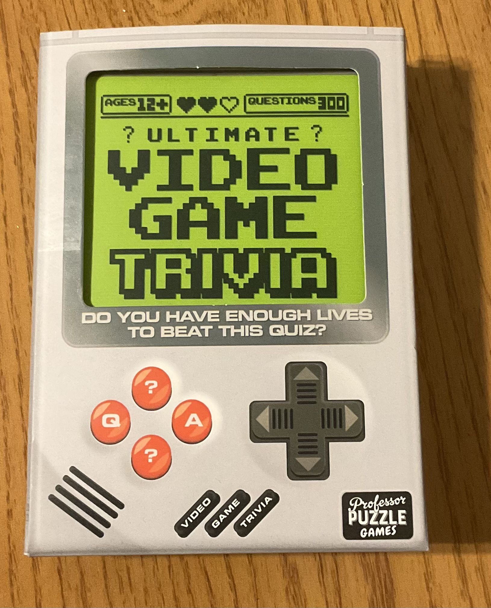 Ultimate Video Game Trivia Card Game from Professor Puzzle! LOOK!