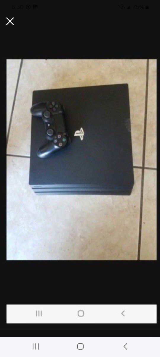 Ps4 pro Console Only No Control