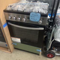 Stove Gas Range Frigidaire 4 Burner Stainless Steel W 24” 