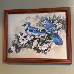 Framed Blue Jays Print