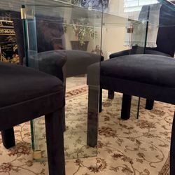 Glass Table and 4 Chairs