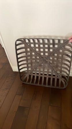 Large Square Woven Tobacco Basket