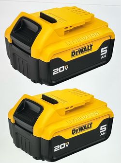 DEWALT 20V MAX 5Ah Battery 2 Pack