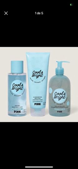 Victorias Secret PINK Cool & Bright Mist, Lotion & Hand and Body Wash SET/LOT