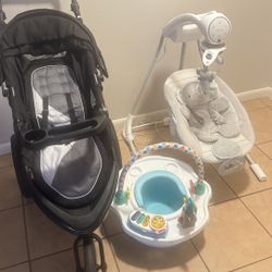 Graco Stroller, Baby Swing And Activity Center 