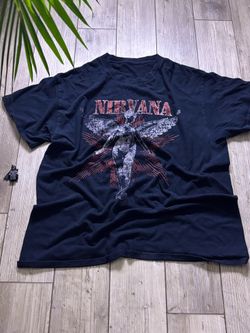 Nirvana black cotton t-shirt