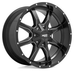 22" Black Wheels 6 Lug Truck SUV