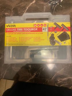 Victor 47pc Deluxe Tire Toolbox for Tubeless Radial & Bias Ply Tires #00126-8