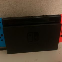 Nintendo Switch with games and case 