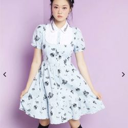 Disney Alice In Wonderland Curiouser & Curiouser Collared Dress