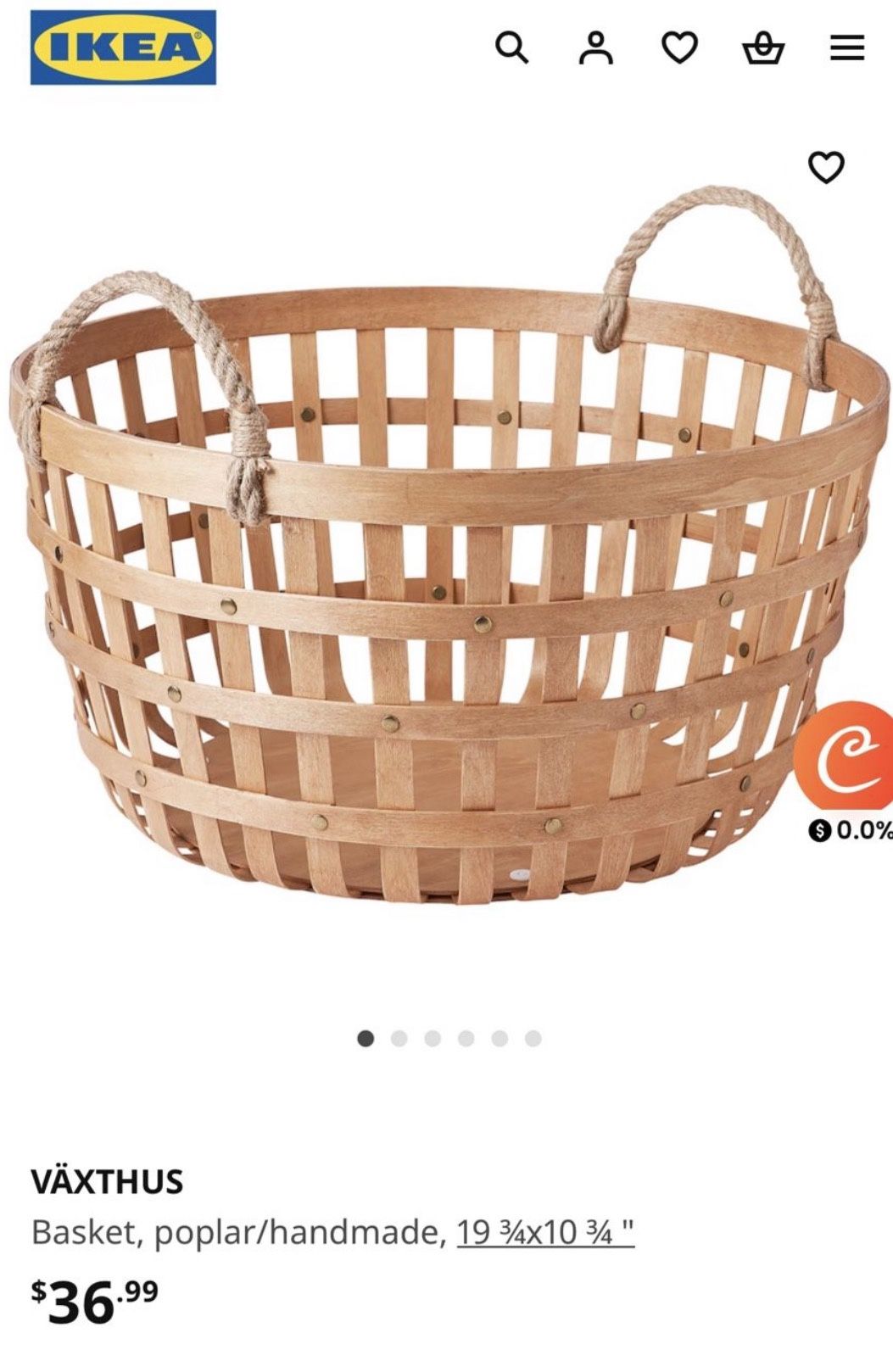 Large Ikea Basket