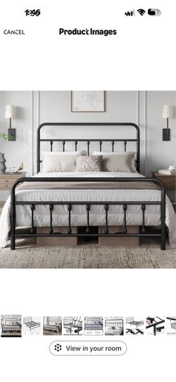 Full Size black bed frame