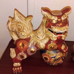 Porcelanin japonese, lions vintage
