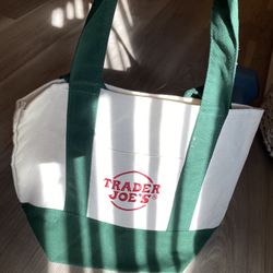 green trader joe’s tote bag small