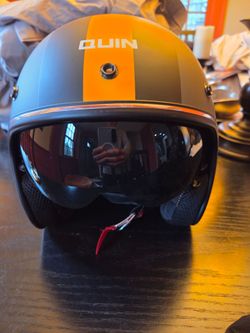 Quinn motorcycle helmet