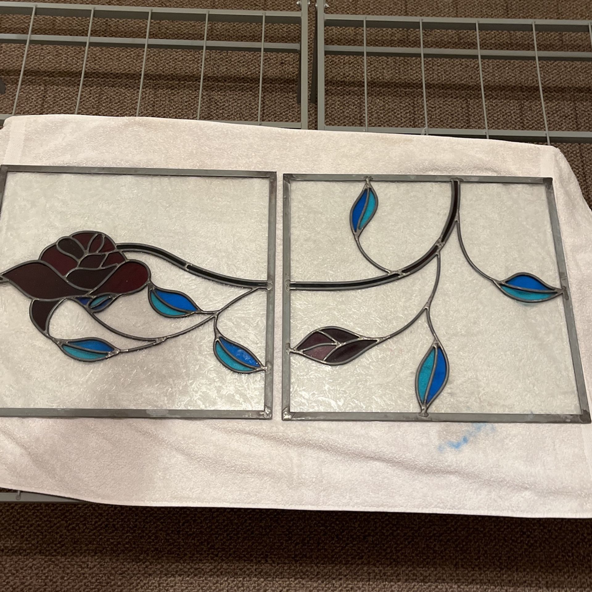 2 Piece Stain Glass Window