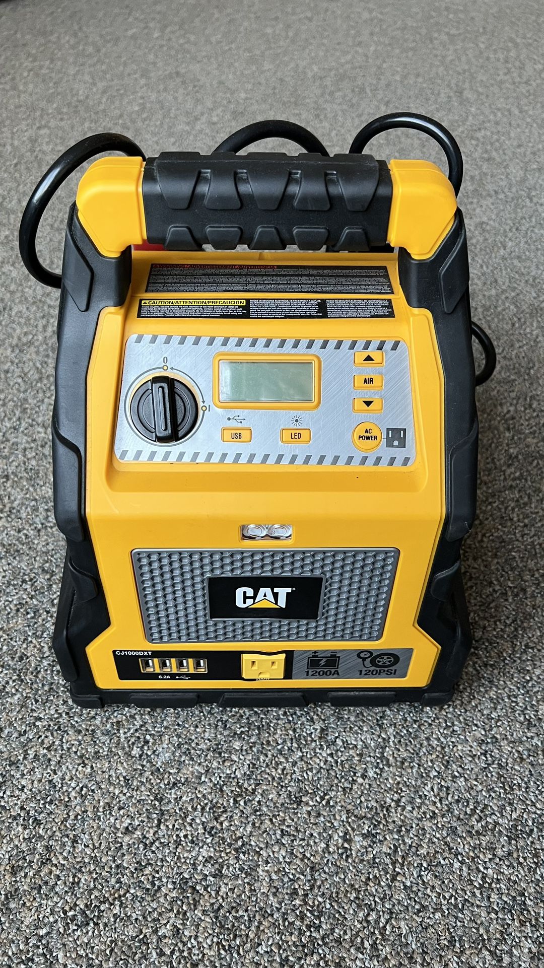 CAT Power Station With 1,200-Peak-Amp Jump Starter +Tire Compressor