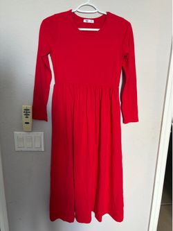Women’s red dress
