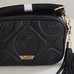 Valentino Orlandi Black Crossbody Bag - New - MSRP $310 Black