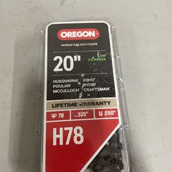 Oregon 20” H78 Chainsaw Blade 