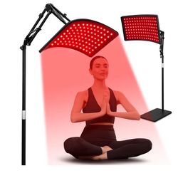 Red Light Therapy for Face and Body, Red Infrared Light Therapy Lamp with Stand Led 660 nm Red Light-Therapy& 850 nm Infrared Light Device