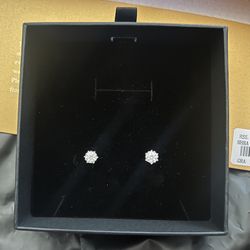 Moissanite Snowflake Earrings 