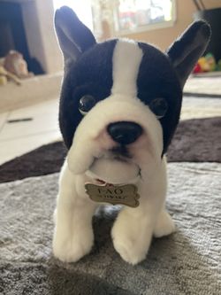 FAO schwartz stuffed animal French bulldog