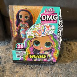 LOL Surprise OMG Sketches Fashion Doll with 20 Surprises 