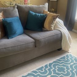 Grey Love Seat 