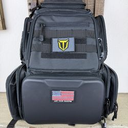 Tidewe Military Tactical Range Backpack Gu n Bag Ammo Case 24+ Pockets Black 21”