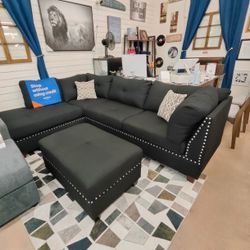 Black Sectional 