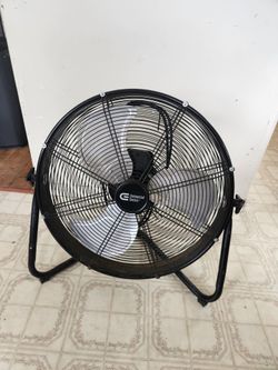 Commercial Electric Floor Fan 20 in. Black 3-Speed High Velocity Adjustable Tilt