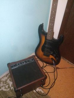 Squire stratocasters with amp