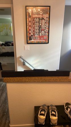 Black Soundbar with Remote