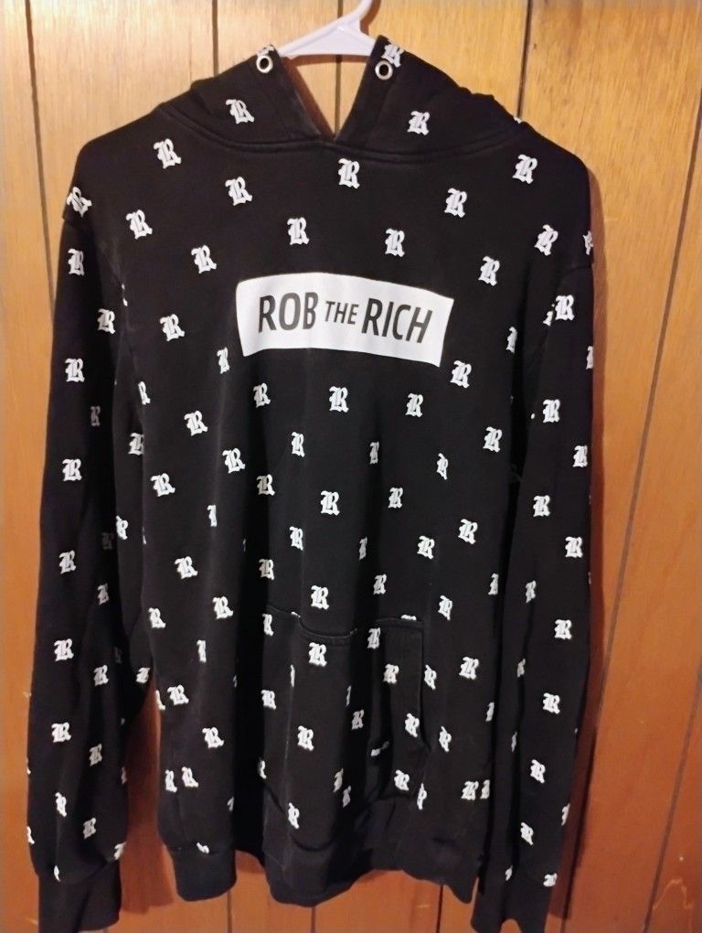 Rob the rich hoodie XL