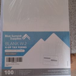 W2 4 up tax forms