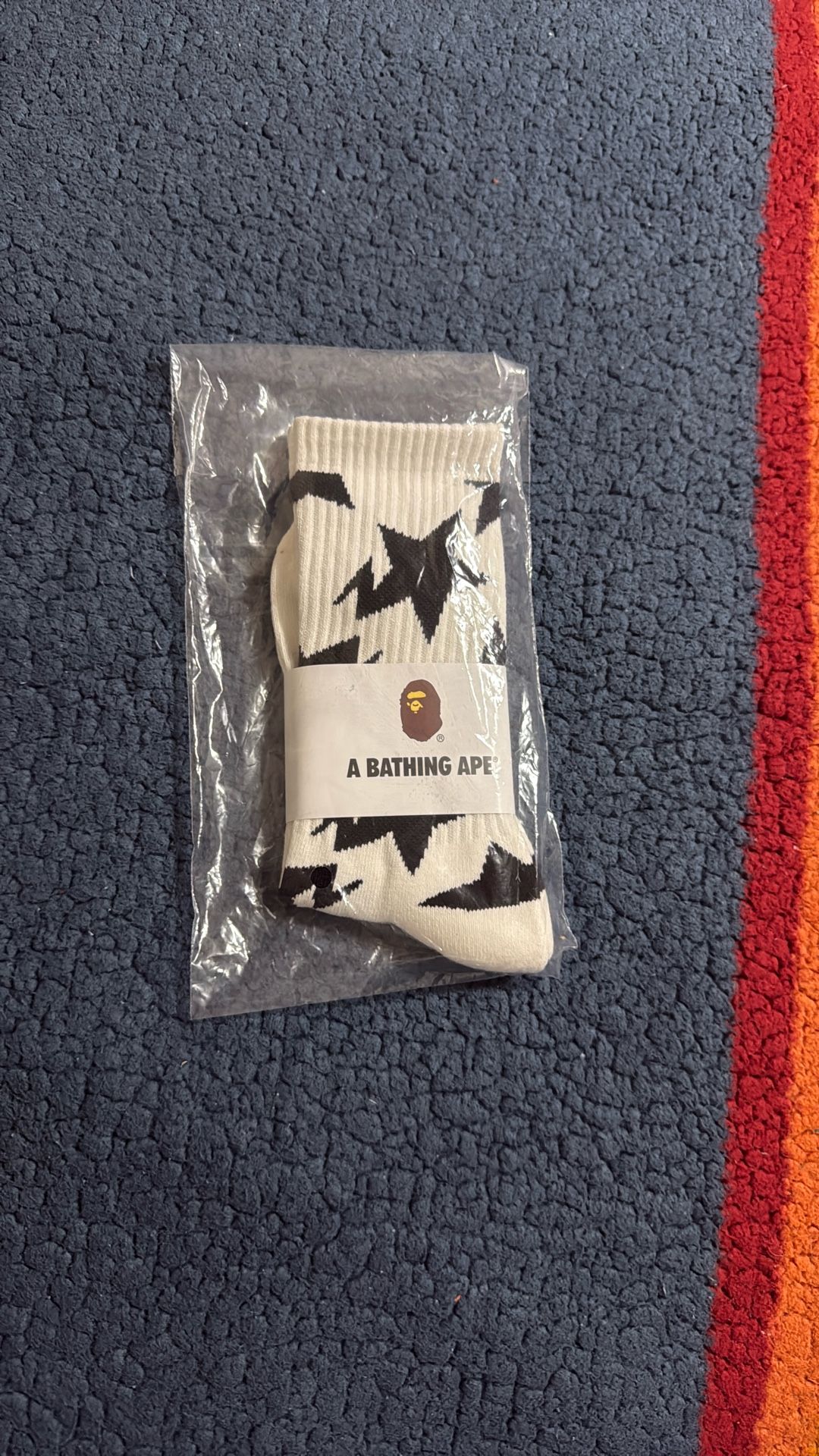 White Limited Edition Bape Socks