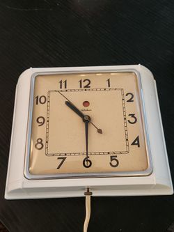 Vintage Art Deco Telechron wall clock - For Parts