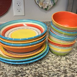 NANCY GREEN CERTIFIED INTERNATIONAL TEQUILLA SUNRISE DINNERWARE