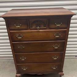 Vintage Wood Carved Dresser