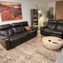Set of Leather Couches (Moving, needs to go ASAP)