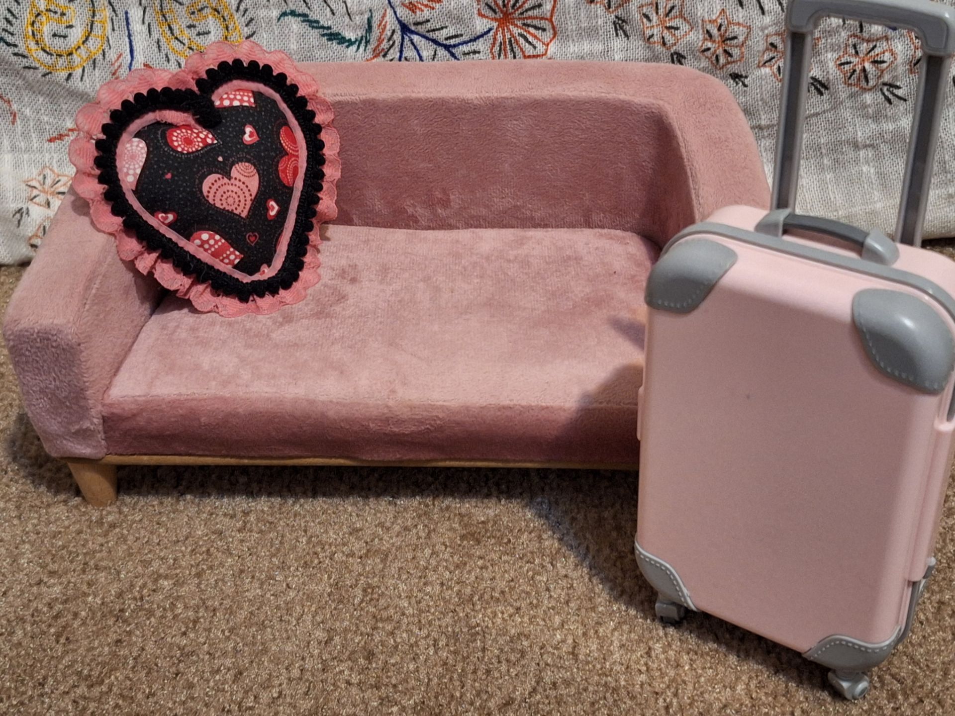 Our Generation doll Sofa Pillow Laggage