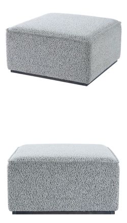 Square Upholstered Ottoman Pouf