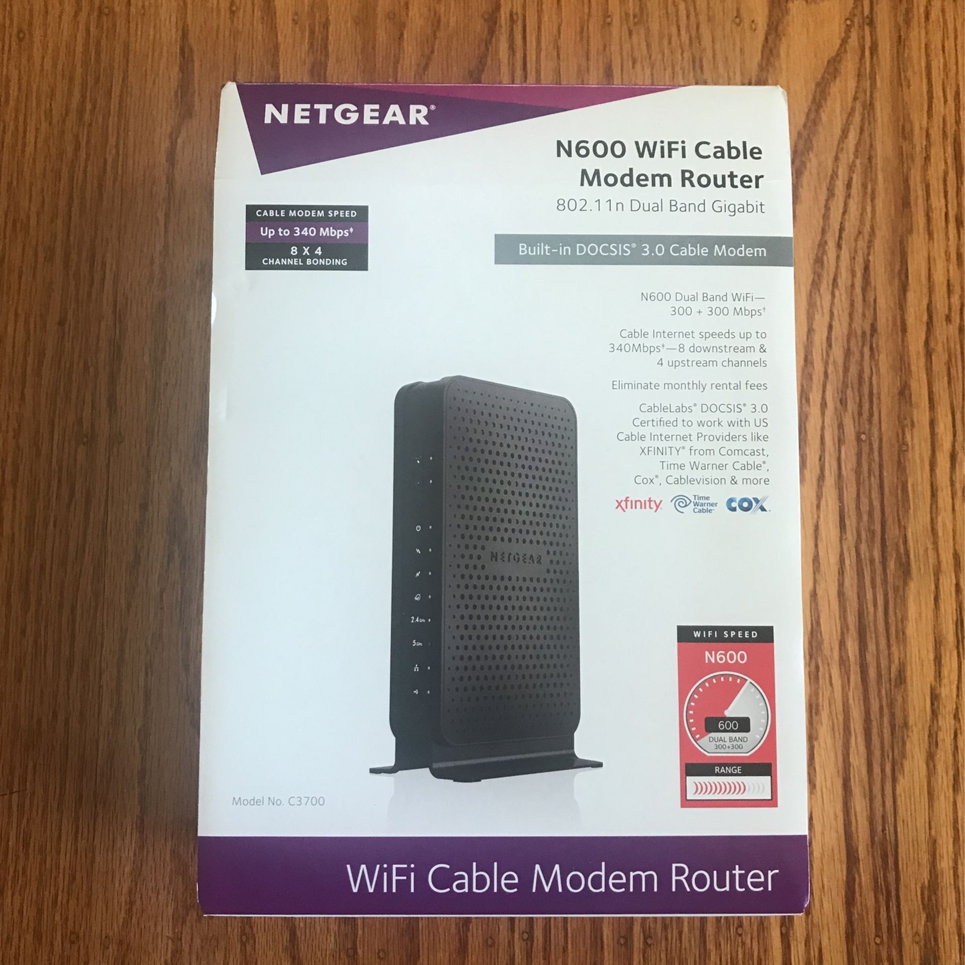 Netgear N600 WiFi Cable Modem Router