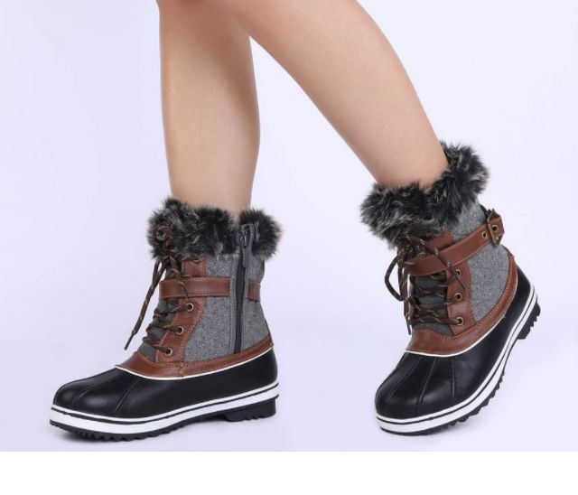 Women's Mid Calf WaterProof Winter Snow Boots