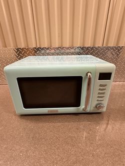 Hayden turquoise microwave