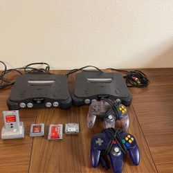 2 Nintendo 64s