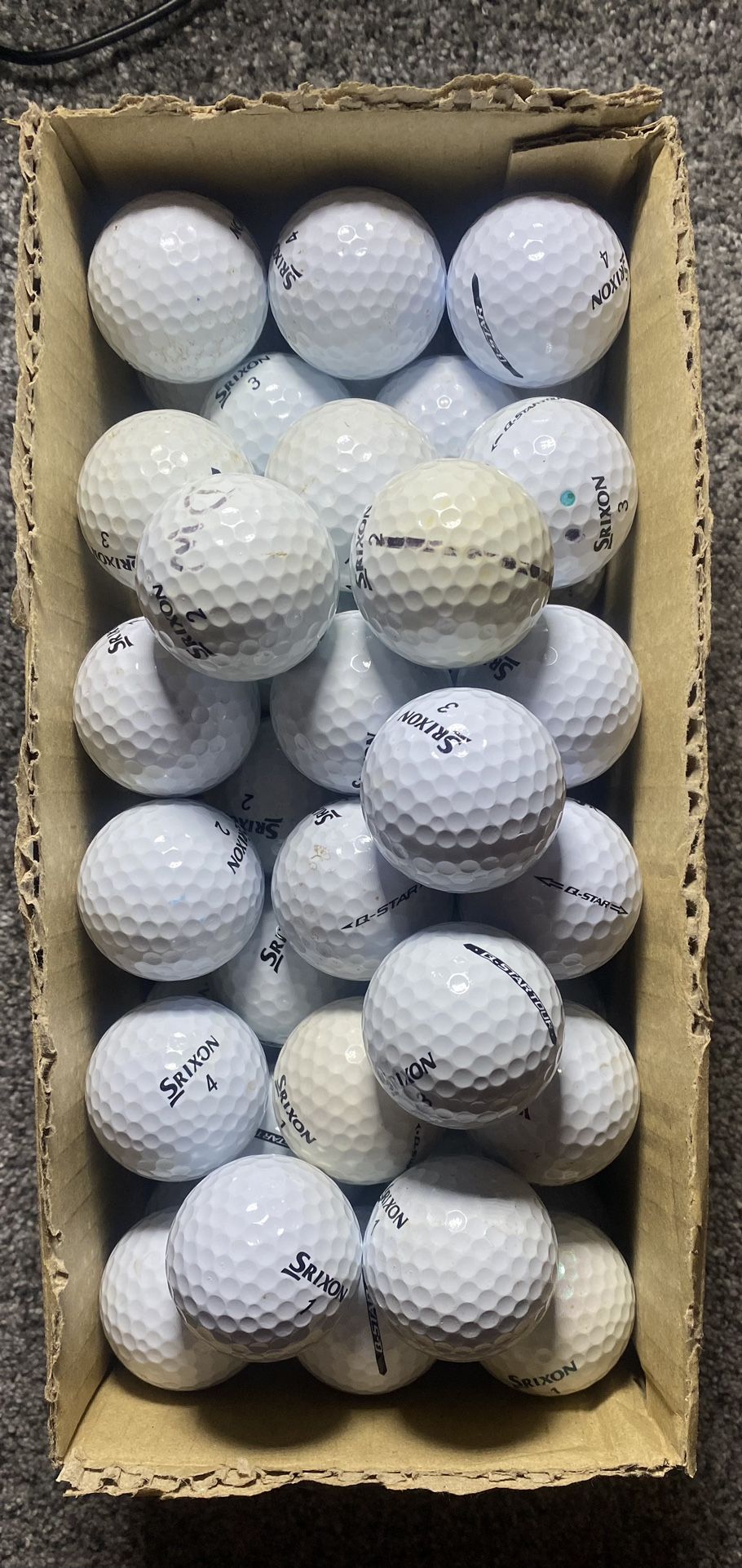 2 Dozen 4A/5A Srixon Q Star
